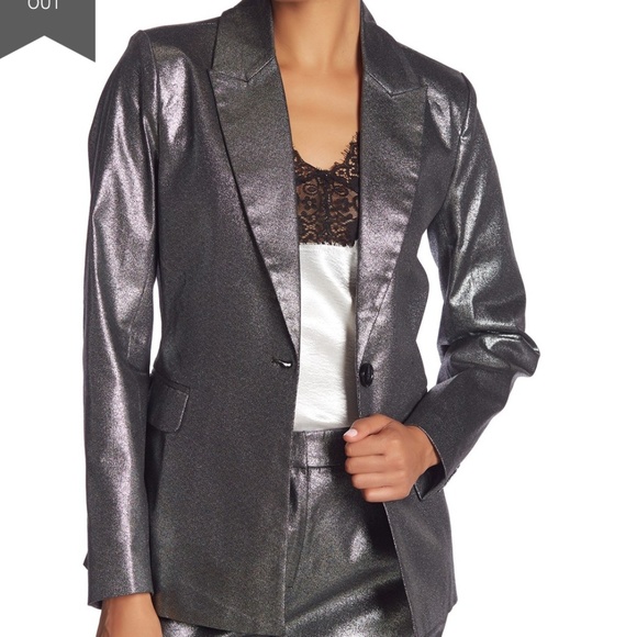Walter Baker Jackets & Blazers - Walter Baker NWT "Katrina" Silver Blazer Size S